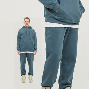 Two Piece Set Men <b>Hoodies</b> Pants Autumn Winter Hooded Sweatshirt Sweatpants Men Pullover Hoodie Unisex Sweatpants and Hoodie Set - Product Image 6