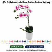 Vente en gros de pots de fleurs artificielles en céramique imprimés en 3D, design réaliste pour la décoration de mariage, de la maison et du jardin, offre limitée