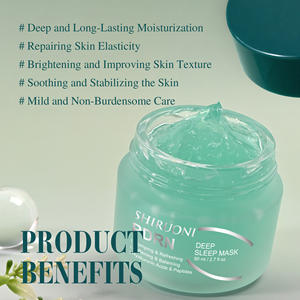 Private Label Bio natürliche Algen PDRN Schlaf maske über Nacht Hautre paratur Feuchtigkeit spendende aufhellende und straffende Maske Gelee - Product Image 3