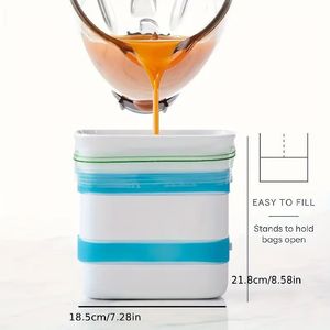 New tiêm đúc nhựa nhôm bền vững bữa ăn chuẩn bị thực phẩm khối Maker container cho đóng băng thức ăn thừa súp - Product Image 3