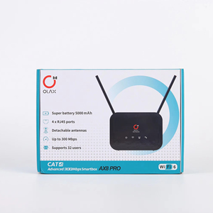 Olax Ax8 Pro แบตเตอรี่ 5000mah ความเร็ว 300Mbps ไวไฟไร้สายภายในอาคาร CPE เราเตอร์ Wi-Fi 4G Lte Wifi6 โมเด็ม พร้อมช่องใส่ซิมการ์ด เราเตอร์ WiFi - Product Image 6