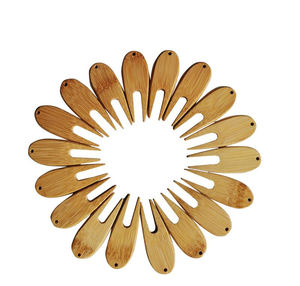 เครื่องมือซ่อม <span class=keywords><strong>Divot</strong></span> กอล์ฟไม้ไผ่ขายส่งและกำหนดเองสำหรับกอล์ฟสีเขียวบนสนาม - Product Image 1