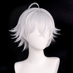 Peluca de Pelo Sintético Corto Blanco para Cosplay de Seth Lowell de Zenless Zone Zero, Disfraz de Anime para Hombre, Halloween, GAHC-030 - Product Image 3