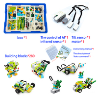 2024 Wedo 2.0 tige AI commande vocale Robot éducatif jouets haute qualité 1:8 échelle assemblage créatif bricolage enfants jeu bloc ensembles