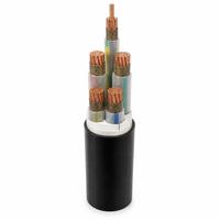 Câble d'alimentation industriel basse tension à âme en cuivre isolé XLPE ignifuge LSZH 0,6/1 kV 4*70+1*35 mm avec gaine LSZH anti-flamme