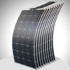 1000瓦柔性太阳能电池板12v 24v电池板太阳能100瓦房车电动车野营游艇单晶电池充电器