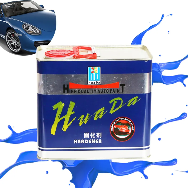 Huada produto de reacabamento para carro, spray acrílico serviço de oem cinza, mistura de pintura automática, reparo de carro, preto 2.0, pintura de longa duração