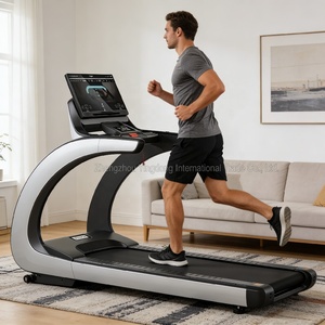 <span class=keywords><strong>Caminadora</strong></span> Eléctrica Comercial <span class=keywords><strong>con</strong></span> Estructura de Acero, Panel de Control Táctil, Inclinación Automática, Diseño Ergonómico en Arco, Multifunción, 2200x960x1900MM - Product Image 1