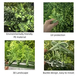 แผ่นพลาสติกกันรังสียูวีขนาด 100x100 ซม. ขายส่ง สำหรับตกแต่งผนังสวนแนวตั้งภายนอกอาคาร ร้านอาหาร ฉากหลัง ผนังหญ้าเทียม - Product Image 6