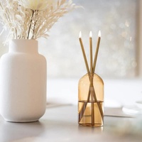 Aromatherapie-Kerzenset mit 3 Metalldochten, Glasvase 500ml Öl, Exquisites Kerzengeschenkset für Romantische Präsente an Ihre Freunde