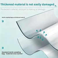 Sterilisationsbeutel Wassersteriler Probenbeutel mit Beschriftungsfeld Steril für Mikrobiologische Zwecke