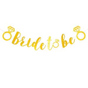 Decoraciones para despedida de soltera Bandera de despedida de soltera Despedida de soltera Guirnalda de letras con purpurina <span class=keywords><strong>Miss</strong></span> to <span class=keywords><strong>Mrs</strong></span> Paper Bunting Bride to Be Banner - Product Image 3