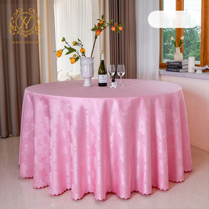 High Quality Hotel <strong>Tablecloth</strong> Floral Pattern Restaurant Cover Thickened Round Rose Jacquard <strong>Tablecloth</strong> for Wedding Dinning <strong>Table</strong> - Product Image 4