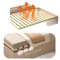Lit Tatami Pliable en Bois Massif, Design Respirant et Anti-Humidité, Base de Chambre Moderne et Minimaliste, Taille Personnalisée, Meuble de Maison