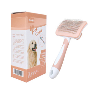 Peine para <span class=keywords><strong>Perros</strong></span> Clásico Autolimpiable de Material Plástico Ecológico Prepet, Cepillo para Mascotas, Herramienta de Aseo para Mascotas con Mango Ergonómico - Product Image 6