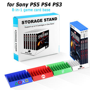 Support de stockage de carte <span class=keywords><strong>CD</strong></span> de jeu universel 8 en 1 avec support de Base pour disques Sony PS5 PS4 PS3 <span class=keywords><strong>Playstation</strong></span> 5 <span class=keywords><strong>4</strong></span> 3 Xbox Wii Wiiu - Product Image 2