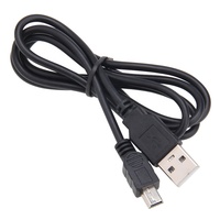 Câble USB Mini Noir 1m USB 2.0 Type A Mâle vers Mini B Mâle Câble de Charge pour Accessoires de Contrôleur Sony Playstation 3 PS3