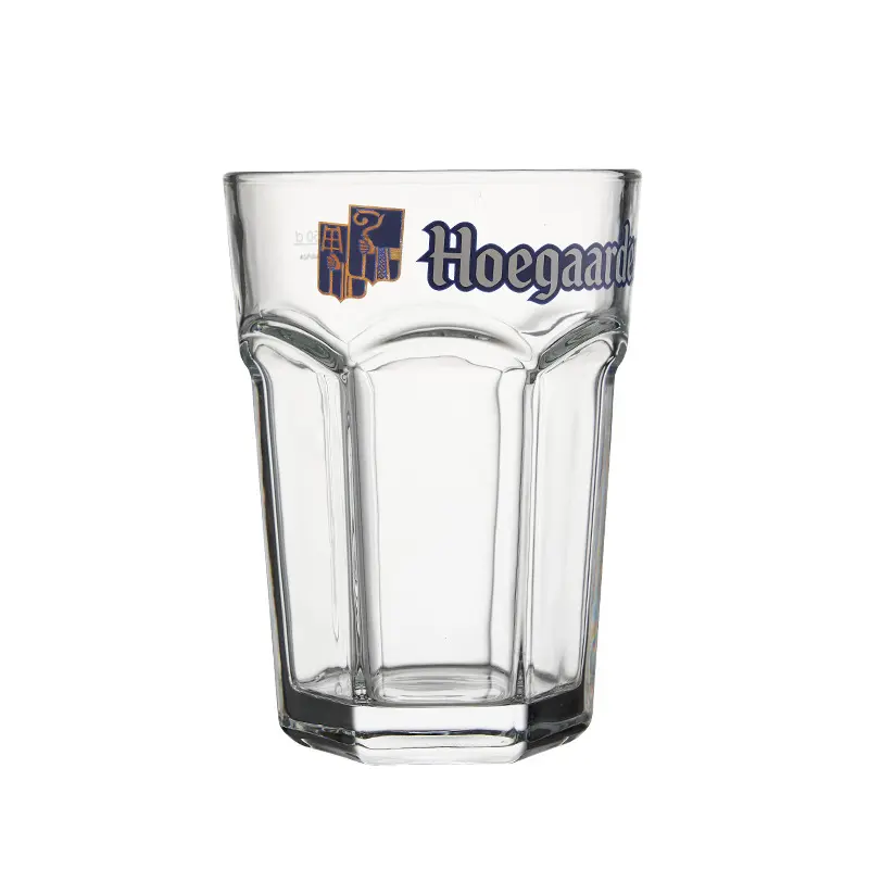 Hoge Kwaliteit Belgium Hoegaarden Merk 500Ml Gigantisch Bierglas Met Bedrukte Logo