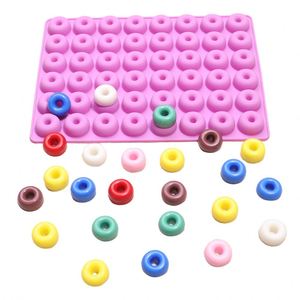 Moule en silicone personnalisé pour mini bonbons gélifiés ronds, 48 cavités, pour beignets, chocolat et fondant, vente en gros - Product Image 1