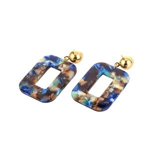 ผู้ผลิตเครื่องประดับจีนแหวนสตั๊ดอะซิเตทต่างหูสำหรับผู้หญิง - Product Image 1