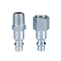 Vente chaude brésil américain Type acier coupleurs rapides femelle mâle connecteur hydraulique 1/4 "NPT pneumatique air coupleur rapide
