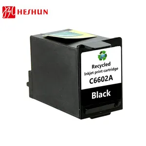 Heshun ตลับหมึกอิงค์เจ็ท Reman ใช้ได้กับ C6602A ผลิตซ้ำสำหรับตลับหมึก C6602A HP