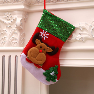 Nouvelles chaussettes de Noël pour la maison, pour enfants, décoration de cheminée, chaussettes suspendues pour arbre de Noël, rangement de cadeaux et bonbons, emballage imprimé - Product Image 5