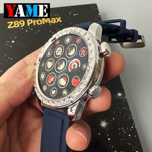 ساعة Z89 PRO MAX الذكية بسوار من الفولاذ المطلي باللون الذهبي الوردي مع قياس مستوى ضغط الدم من ecg مع ميزة ce rohs وt2 t92 v10 <span class=keywords><strong>t80</strong></span> Z89pro max ساعة ذكية - Product Image 5