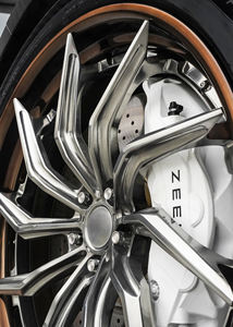 Rueda de Lujo para Automóvil de Pasajeros, Plateada Pulida, Forjada, 5X112 5X120, Diseño de 2 Piezas con Aspas de Ventilador Turbo Ligeras para Rin de BMW - Product Image 4