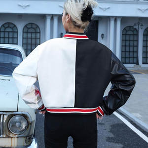 Chaquetas Varsity de Lona para Mujer, Modernas, Novedosas, a la Moda, Transpirables, Ligeras, con Estampado, Tendencia de Invierno - Product Image 2