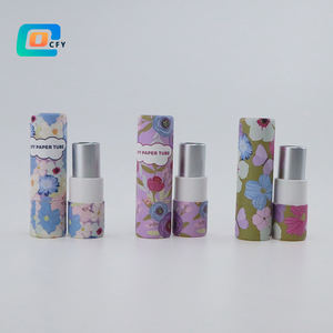 <span class=keywords><strong>Tube</strong></span> de baume à lèvres/rouge à lèvres en carton biodégradable à rotation |   Emballage cosmétique écologique <span class=keywords><strong>pour</strong></span> poudre libre, parfum/huile essentielle - Product Image 3