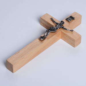 Vente chaude <span class=keywords><strong>croix</strong></span> en bois couleur personnalisée grande taille avec Alliage Crucifix <span class=keywords><strong>INRI</strong></span> Catholique en Gros <span class=keywords><strong>Croix</strong></span> En Bois - Product Image 4