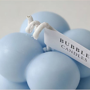 Bougie décorative esthétique en forme de cube à bulles pour la décoration de salon, d'étagère ou de table - Product Image 3