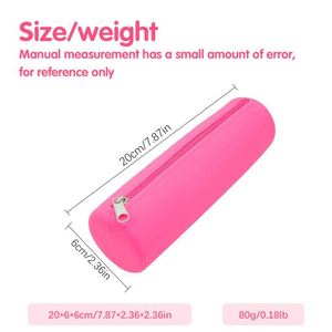 Trousse de Maquillage Tendance en Silicone Imperméable Grande Capacité Portable avec Fermeture Éclair à Motif Bonbons pour Pinceaux de Maquillage et Monnaie - Offre Spéciale - Product Image 5