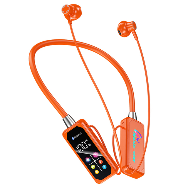BT37 Color Screen Long Battery Life Wireless Headphones HiFi Sound Neckband Earphones Noise Reduction Sports Gamer Headset