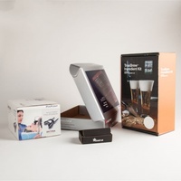 Carton de boutique en carton ondulé avec aimant, personnalisé, gaufré, encre à base de soja, biodégradable, recyclable, matériaux recyclés, pour marketing de détail