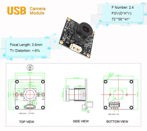 Módulo de Cámara USB3.0/USB2.0 de 5MP OV5648 1080P con Garantía de 10 Años y Enfoque Fijo para Kioscos de Señalización Digital Interactiva - Product Image 2