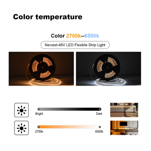 Tira de Luz LED de 30 Metros de Longitud, 48V, PCB de 10mm, CCT Ajustable, Blanca 2700K-6500K, Iluminación Flexible con Cinta LED - Product Image 5
