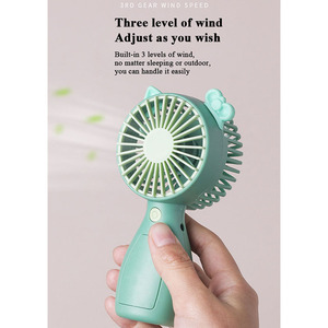 Ventilatore tenuto in mano elettrico portatile rosa ricaricabile rosa ricaricabile del micro usb dello scrittorio dei fan della foschia del regalo - Product Image 2