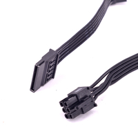 Multiplicador de Puertos de Cable de Alimentación SATA de 6 Pines 1 a 2 3 4 de 15 Pines para Seasonic FOCUS PLUS Gold FOCUS+ 850FX 750FX 650FX 550FX