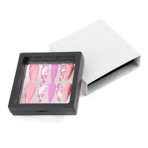 Miễn phí tùy chỉnh giá rẻ Trong suốt PE phim trang sức hiển thị hộp lưu trữ ngăn kéo đồ trang sức gói giấy các tông nổi hộp đồ trang sức - Product Image 3