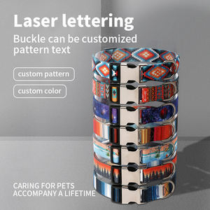 Accessoires de mode colorés simples pour chiens, colliers à motif de luxe, sangles personnalisées pour chiens, laisses fantaisie, colliers pour animaux de compagnie - Product Image 2