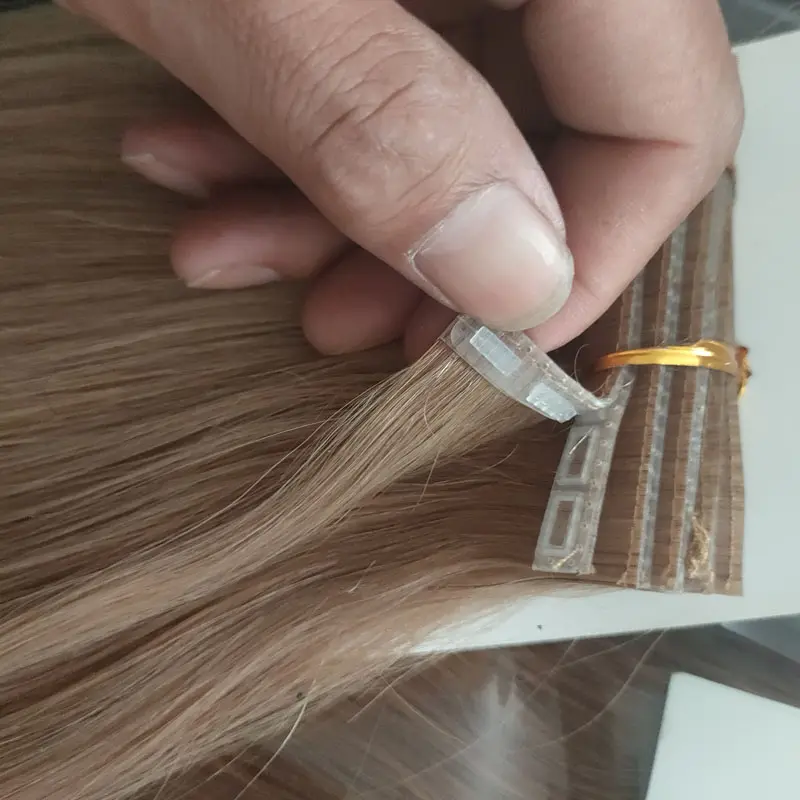 Ruijia 100% rus insan remy bakire saç yapış klip ins uzantıları toptan gerçek insan saçı Snap düğmesi hızlı uzantıları