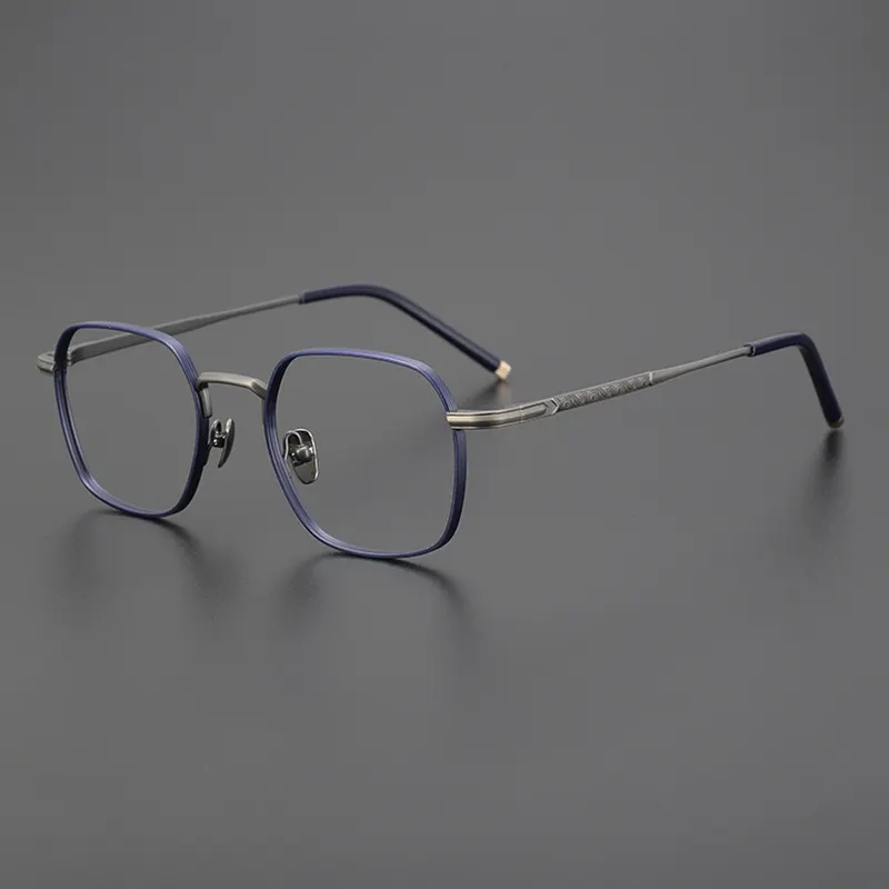 固体優れた品質の眼鏡フレームチタンメガネフレーム2023レトロ環境光学フレーム