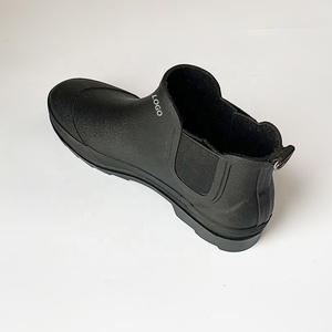 מגפי גשם קצר של גברים מגפי החלקה עמיד למים נעלי גשם עמיד למים מגפי גשם קרסול - Product Image 6