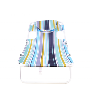 محمول وخفيف الوزن قابل للطي الشاطئ/كرسي صالة حمام مفتوح/إغلاق تجويف الوجه مع وسادة الرأس حقيبة ظهر للتشمس - Product Image 2