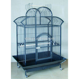 Nuovo stile di Rotolamento Ara Dome Top Gabbia del Pappagallo Uccello Casa Grande Porta Griglia Cassetto Pesce Persico - Product Image 4