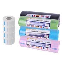 Vente directe usine de papier plissé jetable multicolore pour le cou, papier de protection pour le cou pour salon de coiffure, bande de protection imperméable pour coiffeur