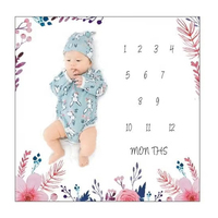 Usine En Gros Enfants Dormir Bébé Mensuel Jalon Couverture Imprimé Infant Bébé Couverture Swaddle Wrap