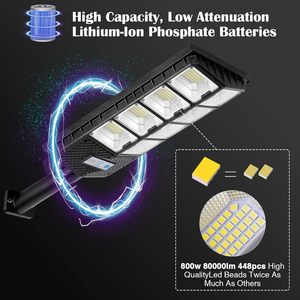 Farola Solar para Exteriores Country Road IP65 Impermeable, ABS 500W-2000W, Integrada con Batería LED LiFePO4, 2700-7000K Color - Product Image 3